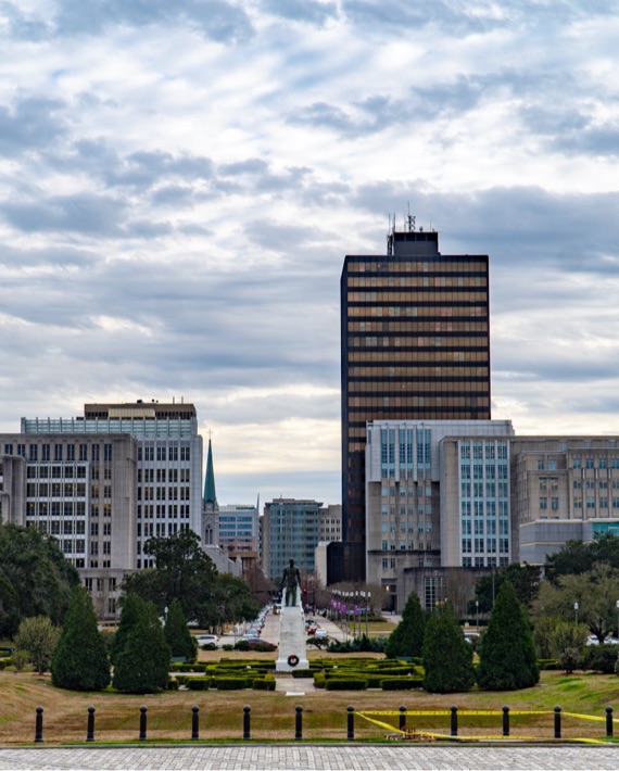 View of Baton Rouge, LA skyline