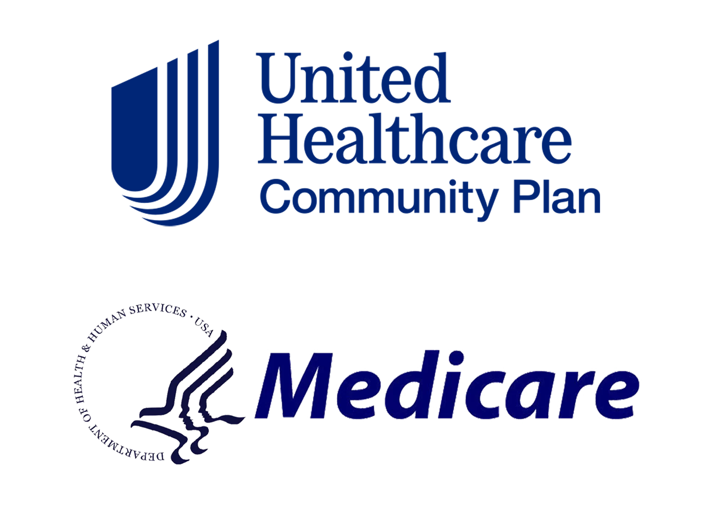 United Healthcare Community Plan and Medicare logos