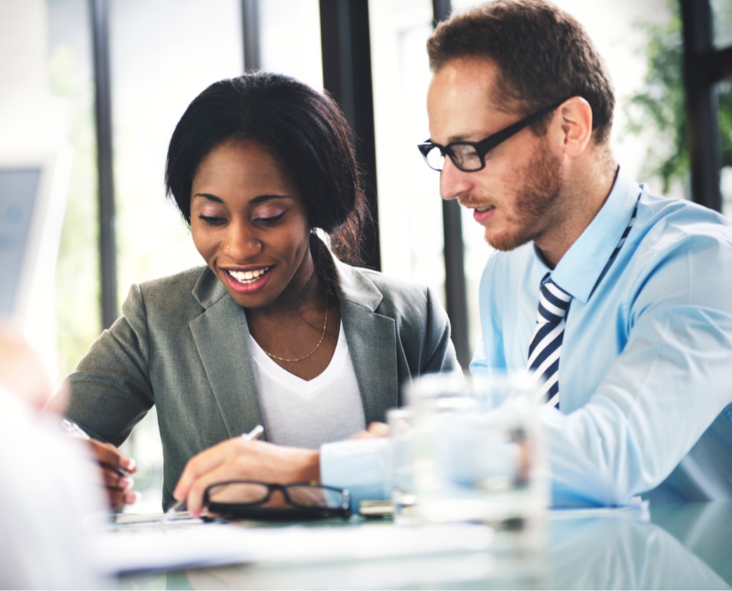 Two people working together to change the mental health and addiction treatment landscape.