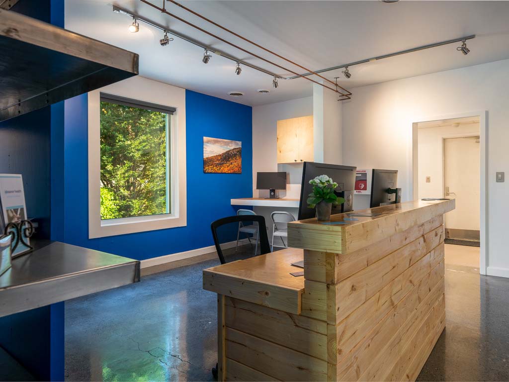 Eleanor Health clinic reception area