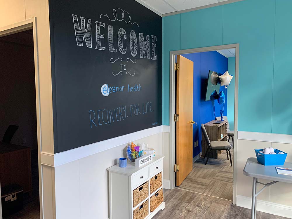 Eleanor Health clinic waiting area in Cary, North Carolina