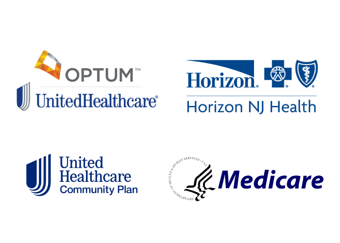 Optum, United Healthcare, Horizon, UH Community Plan and Medicare logos