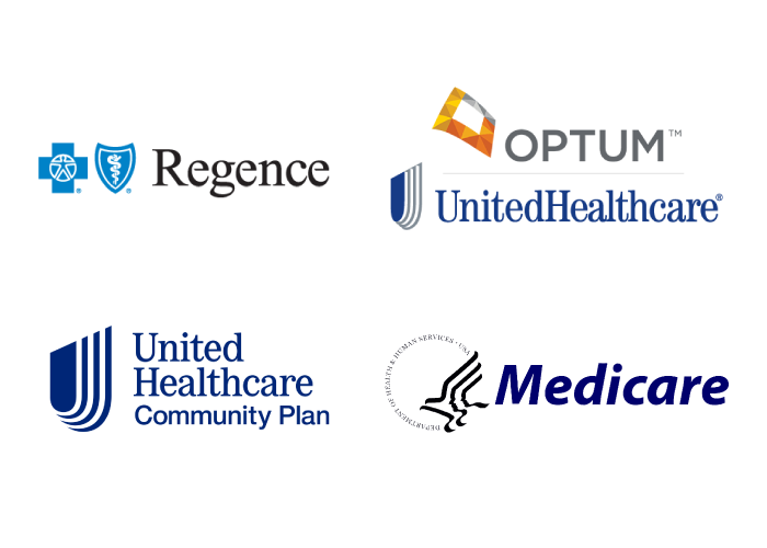 Regence, Optum, United Healthcare, UH Community Plan and Medicare logos
