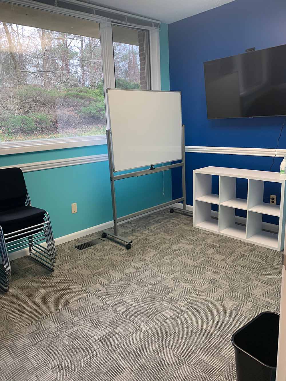 Support group meeting room at Eleanor Health's addiction treatment center in Sparta, New Jersey