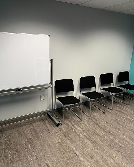Meeting room at Eleanor Health's mental health and addiction treatment clinic in Dayton, Ohio