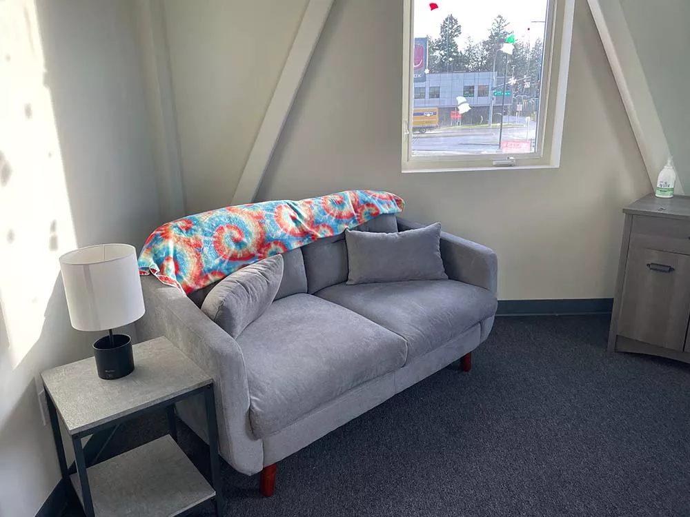 A clinic room at the Eleanor Health mental health and addiction treatment center in Lakewood, Washington