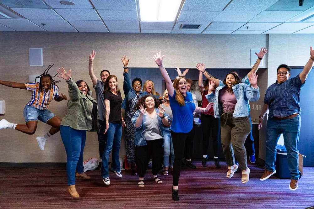 Eleanor Health's North Carolina Care Team jumps for joy