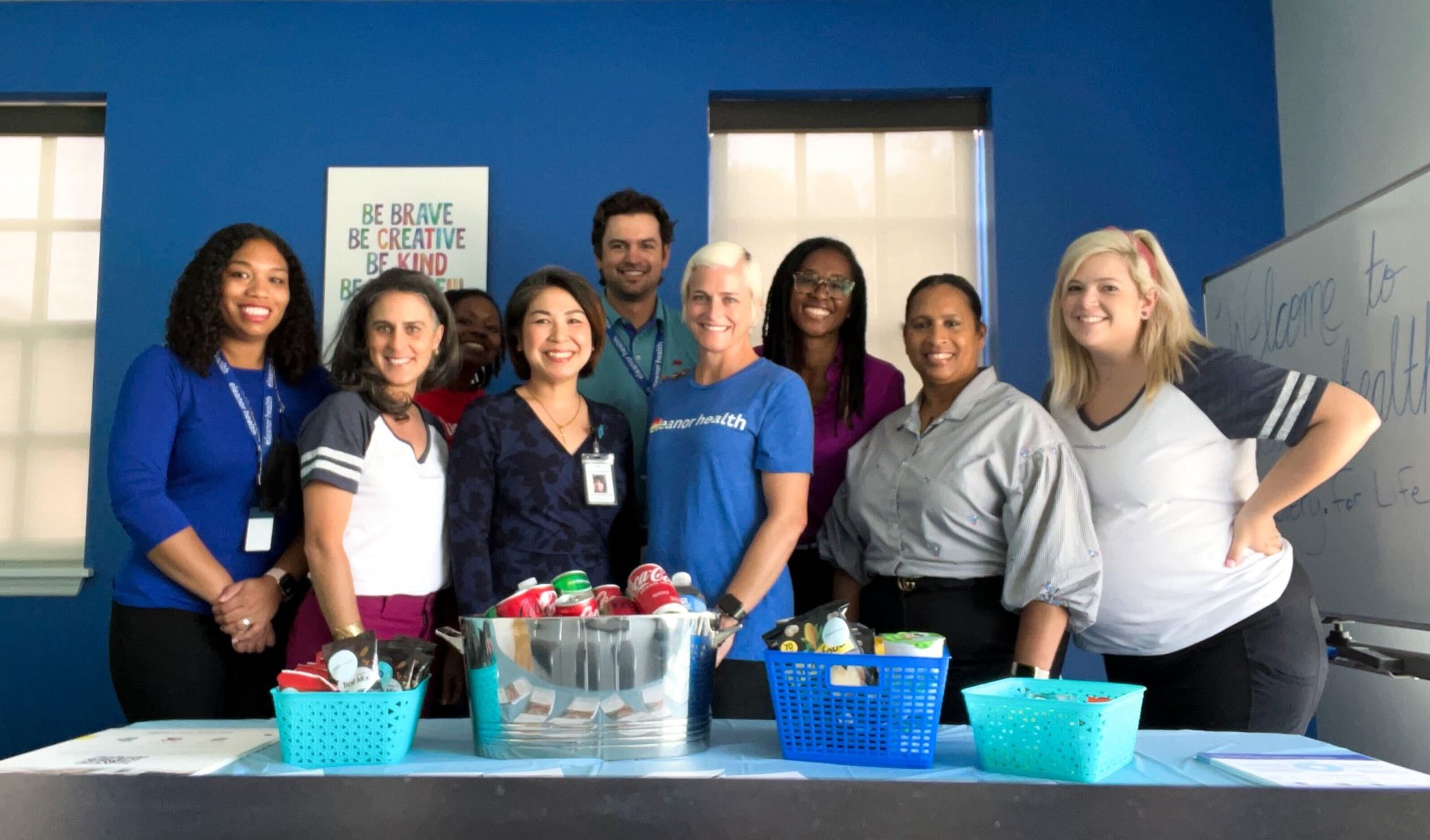 The Metairie Care Team gathers for an open house at Eleanor Health's mental health and addiction treatment center in Metairie, Louisiana