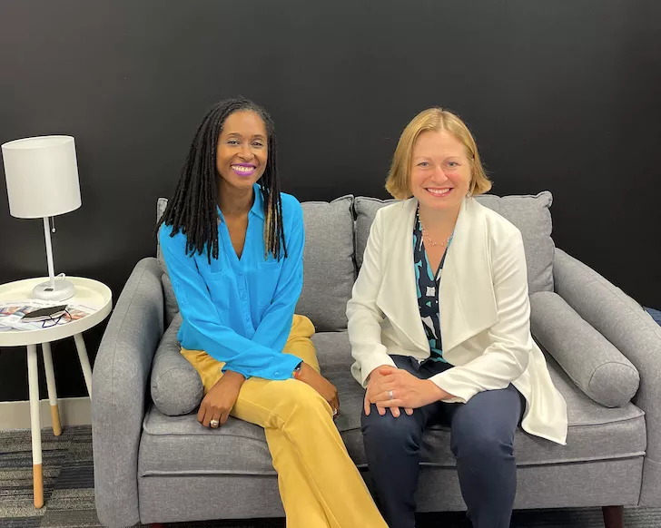 Dr. Nzinga Harrison and Corbin Petro, co-founders of Eleanor Health's addiction treatment and mental health clinic