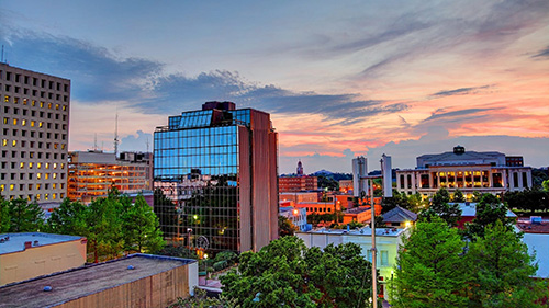 A view of Lafayette, Louisiana