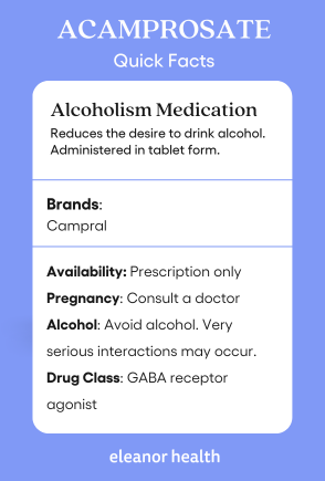 Quick facts about the alcoholism medication Acamprosate