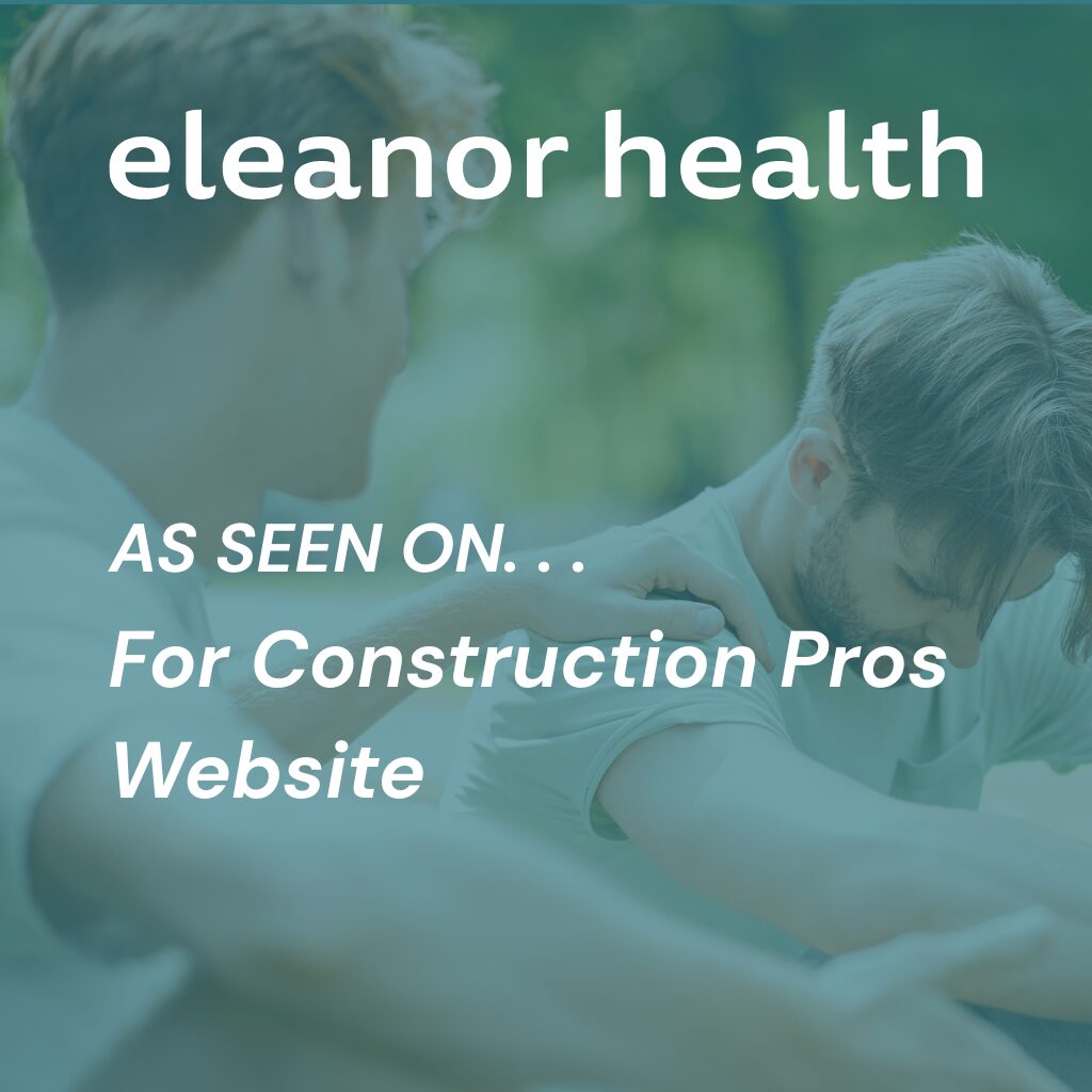 Construction worker talking with a supervisor about mental health and addiction support